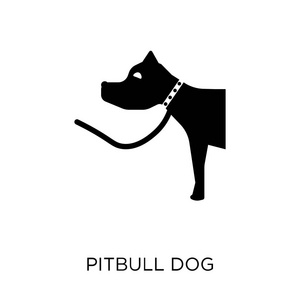 斗牛犬图标。狗的符号设计从狗收藏。简单的元素向量例证在白色背景