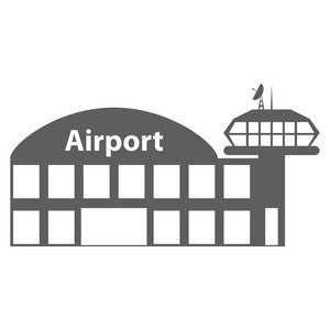 机场图标，矢量图