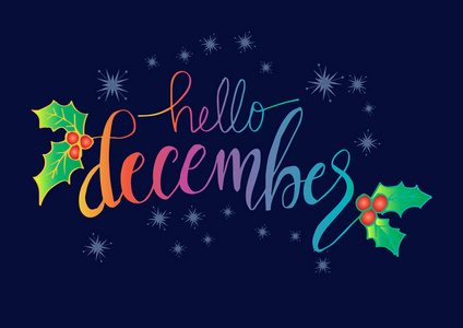 你好十二月图片-你好十二月素材-你好十二月插画-摄图新视界