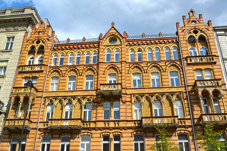 Uyazdovskaya 大道街历史建筑。波兰华沙