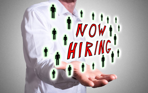 招聘概念上面人的手图片