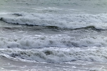 意大利, 西西里岛, 地中海, 波涛汹涌的海浪