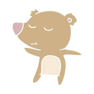 快乐平彩色动画片熊图片