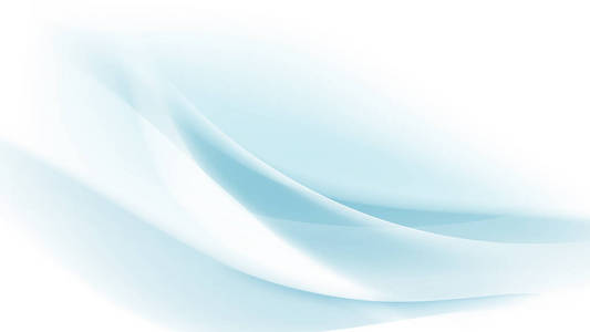 抽象的蓝色波浪与模糊的光弯曲的线背景