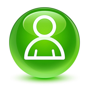 会员图标玻绿色圆形按钮图片