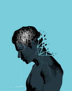 年轻人焦虑图片-年轻人焦虑素材-年轻人焦虑插画-摄图新视界