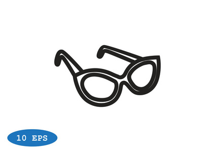 眼镜简单图标