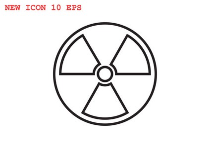 简单的辐射标志图标