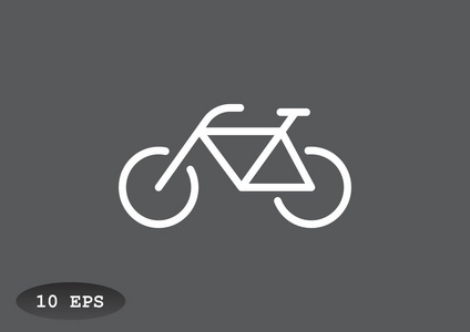 自行车简单 web 图标