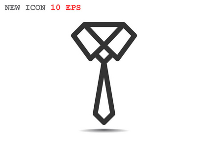 打结的领带简单 web 图标