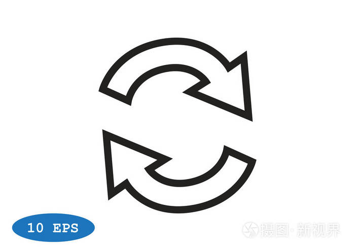 圆中的旋转箭头