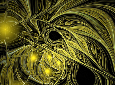黄色的花装饰。与油色技术软帘凸带纹理的背景