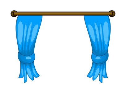 卡通窗帘矢量符号图标设计
