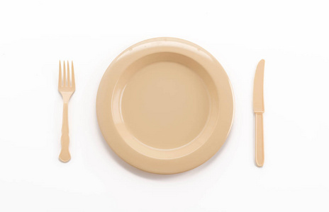 塑料板勺子叉子和刀子