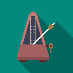 在白色背景上的节拍器图片