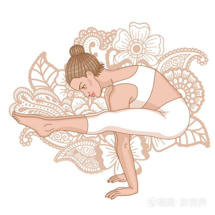 萤火虫的瑜伽姿势.tittibhasana