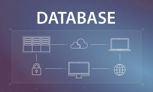 模板与数据库概念照片