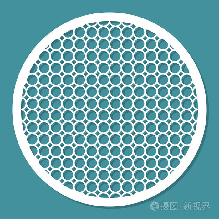 几何圆形框架.室内的装饰元素.矢量图