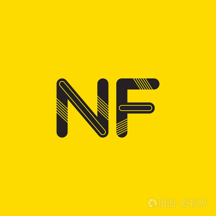 Nf 连接字母徽标