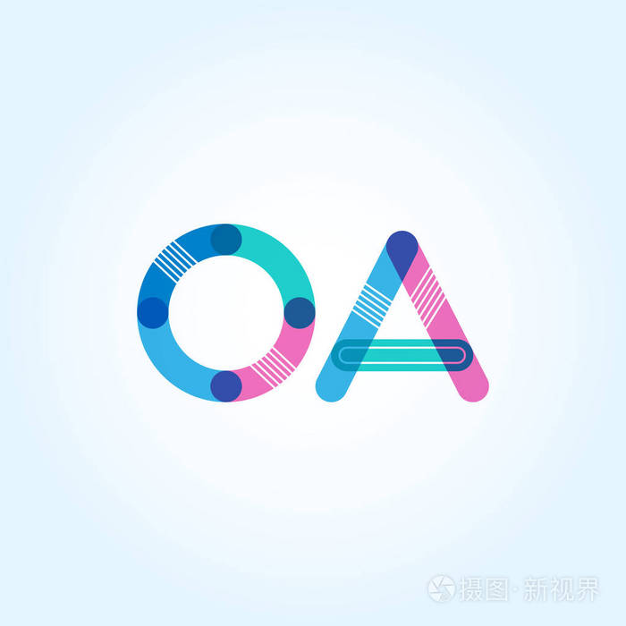 Oa 连接字母徽标