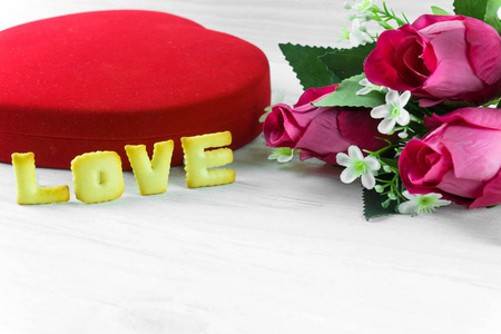木木板上的玫瑰, 情人节背景, 婚礼日