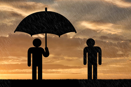 贪婪自私和贪婪的概念照片