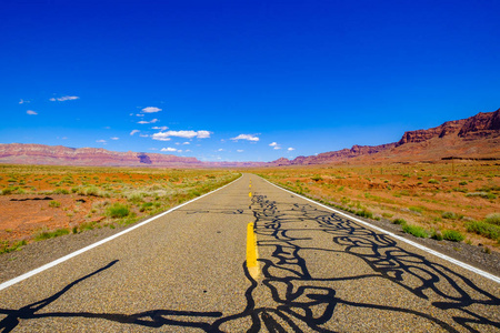 亚利桑那州的沙漠公路