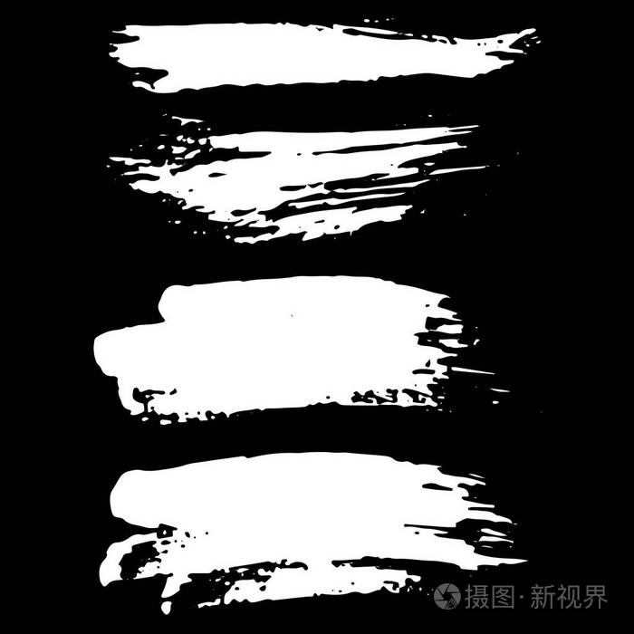 墨迹矢量画笔描边.矢量图.垃圾摇滚手绘水彩纹理