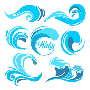 海浪符号图片