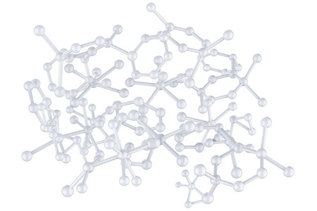 白色的分子结构