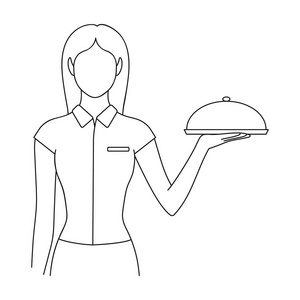 服务员矢量图标图片-服务员矢量图标素材-服务员矢量图标插画-摄图新