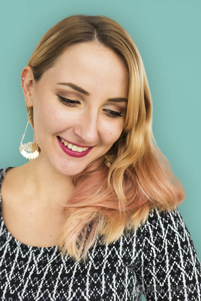 白种人金发碧眼美女