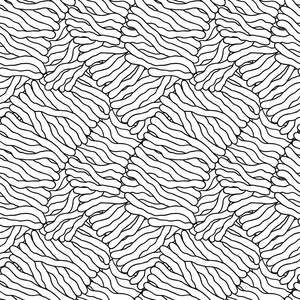 编织抽象形状矢量无缝模式图片