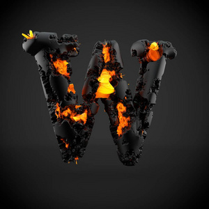 的字母表字母大写 w照片