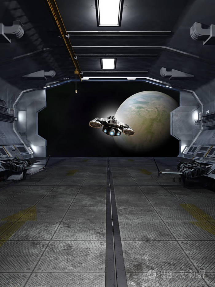 从星际空间站的飞船发射