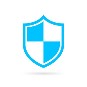 蓝色盾牌保护 web 图标