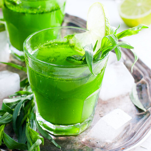 米尔柠檬水龙蒿,方形的柠檬水照片