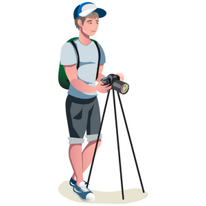 摄影单反插画-摄影单反手绘-摄影单反卡通图-摄图新视界