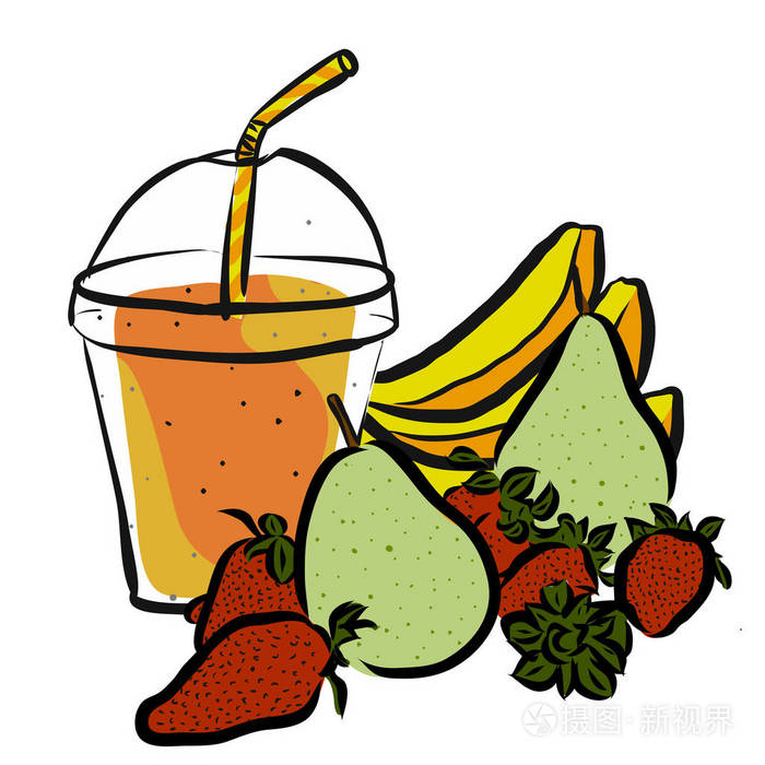 梨strawberrie 香蕉奶昔