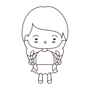 冲天辫卡通图片-冲天辫卡通素材-冲天辫卡通插画-摄图新视界