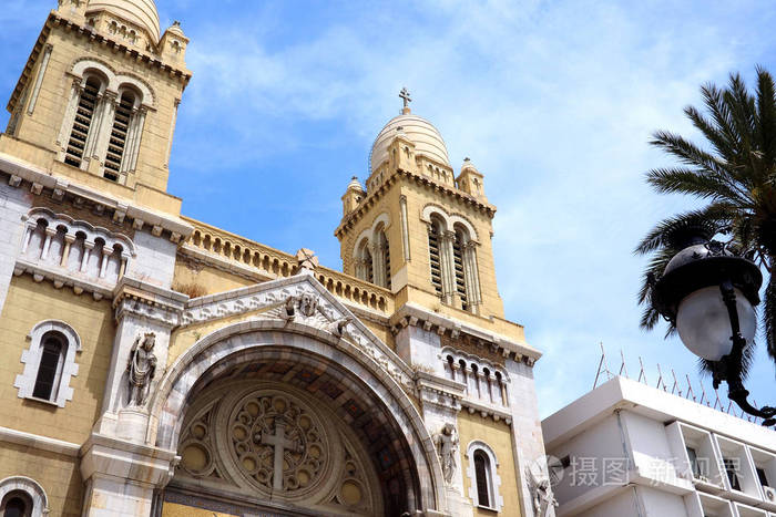 天主教教会的圣文生在突尼斯