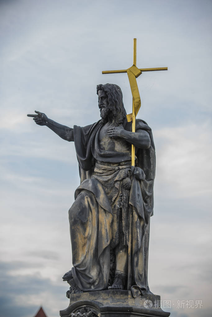 查理大桥上的雕像基督