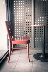 在咖啡厅的空椅子