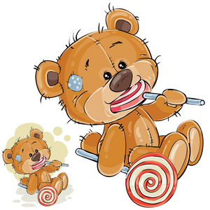 棕色的玩具熊图片-棕色的玩具熊素材-棕色的玩具熊插画-摄图新视界