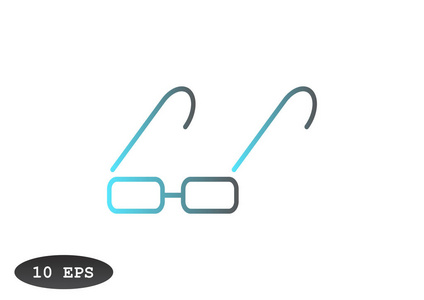 眼镜简单图标