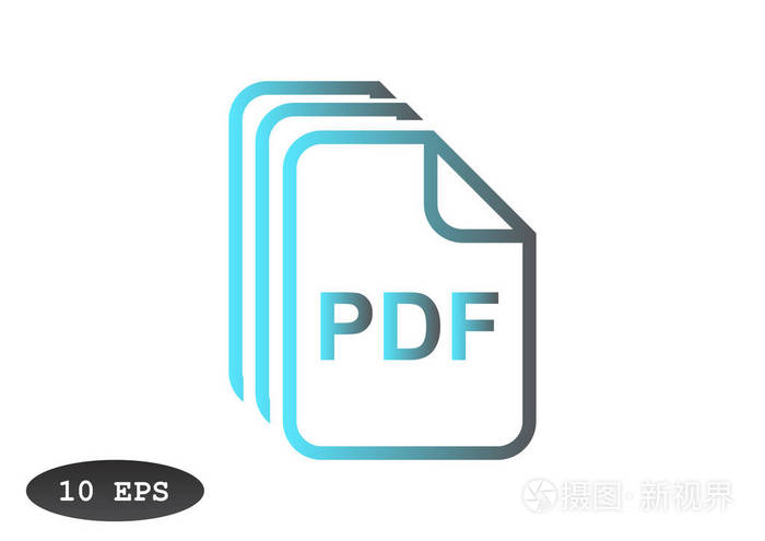 pdf 文件平面图标