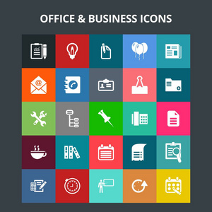 办公室和商业图标集