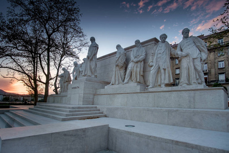 布达佩斯，匈牙利t 的路易吉 Kossuth 的雕塑