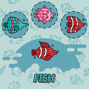 鱼平概念图标