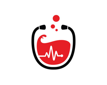 血液捐赠徽标模板设计矢量，会徽，设计概念，创造性的象征，图标